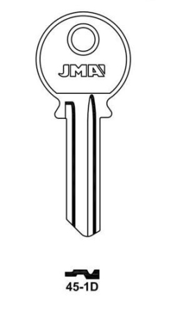 Заготовка ключа 45-1D Европа Заготовка ключа 45-1D Европа