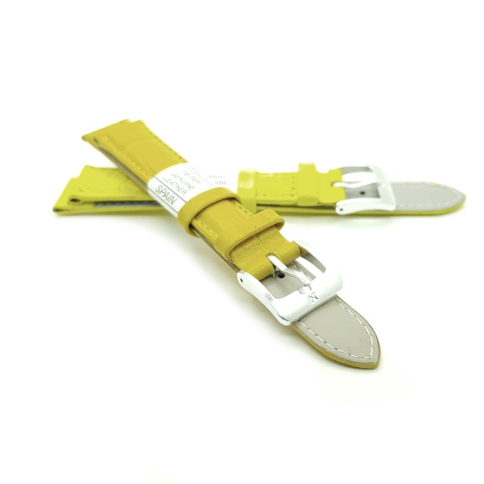 Ремешок искусственная кожа 16 мм, Желтый