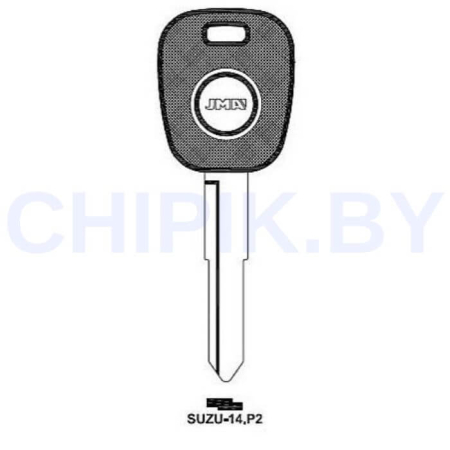Заготовка авто ключа Сузуки SUZU-14.P2 HU133RTE SZ15P Европа под чип