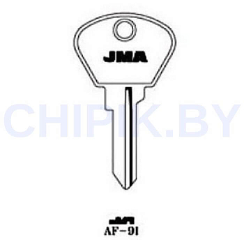Заготовка авто ключа Фиат AF-9I SIP9R SP19L SP7 Европа металл
