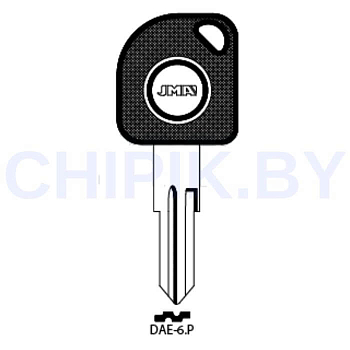 Заготовка авто ключа Дэу DAE-6.P DW3P DWO6BTE Европа под чип