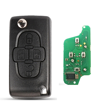 Ключ Ситроен С8 выкидной ключ с платой