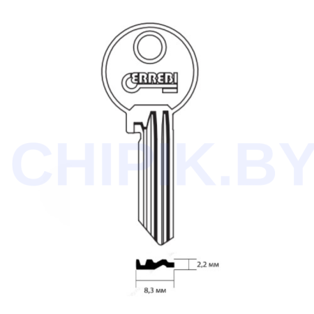 Заготовка ключа FB-5 FB22R F42R FB35 FB22RX F42RL