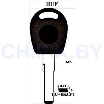 Заготовка авто ключа Ауди, Фольксваген, Шкода, Сеат HU-HAA.P1 HU66P HF66P HF55P65 V66BP КНР пластик Заготовка авто ключа Ауди, Фольксваген, Шкода, Сеат HU-HAA.P1 HU66P HF66P HF55P65 V66BP КНР пластик