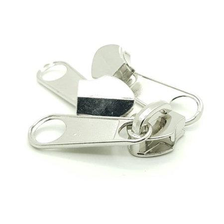 Бегунок Спираль 10, Галантерея (без стопора), Хром