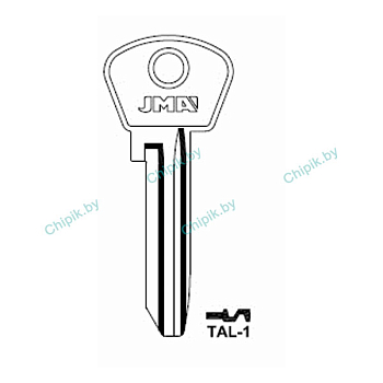 Заготовка ключа TAL-1 MTS1R Европа Заготовка ключа TAL-1 MTS1R Европа