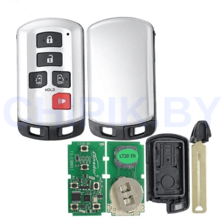Пульт Lonsdor LT20-05 Toyota 8A+4D, 5 кнопок, паника