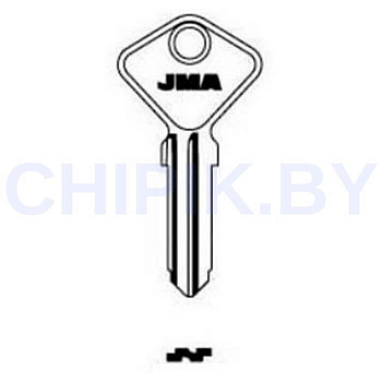 Заготовка авто ключа Фиат AF-5D AF4D FA8 Европа металл