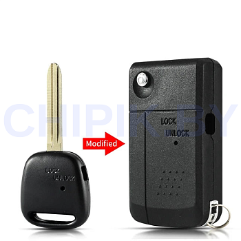 Ключ Тойота Кроун выкидной корпус под переделку Ключ Тойота Кроун выкидной корпус под переделку