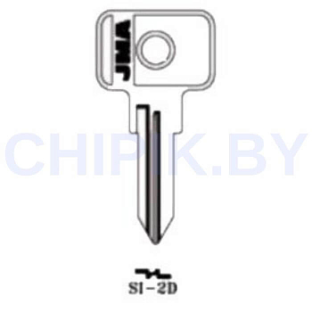 Заготовка авто ключа Фиат SI-2D SSA2R SSP2 SIA2R Европа металл