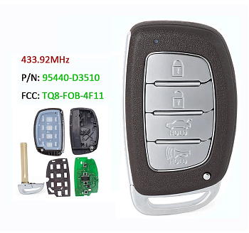 Ключ Хендай Тусон смарт корпус с платой