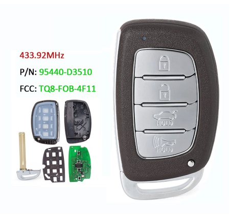 Ключ Хендай Тусон смарт корпус с платой Ключ Хендай Тусон смарт корпус с платой