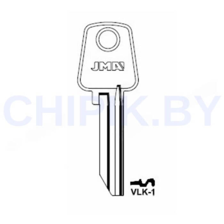 Заготовка ключа VLK-1 VLK2R Европа