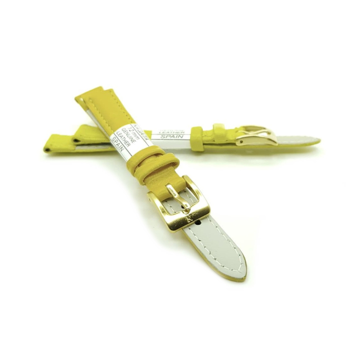 Ремешок искусственная кожа 12 мм, Желтый