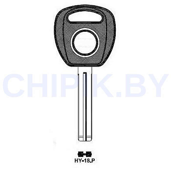 Заготовка авто ключа Киа, Хендай HY-18.P HYN13P КНР под чип
