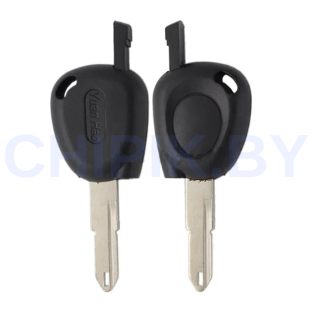 Заготовка авто ключа Пежо, Рено, Ситроен, Даф NE-38.P1 КНР под чип