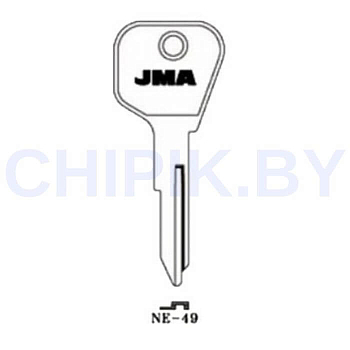 Заготовка авто ключа МАЗ NE-49 NE85 Европа металл