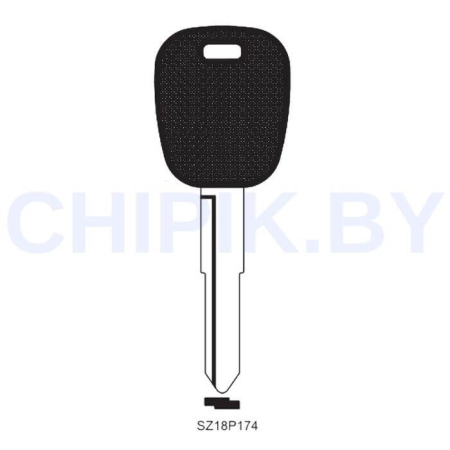 Заготовка авто ключа Сузуки SUZU-14.P2 SZ18P174 КНР пластик