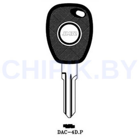 Заготовка авто ключа Рено, Дача, Лада DAC-4D.P DCA4RP49 HU136TE Европа под чип