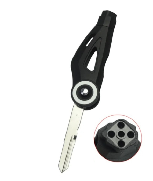 Ключ мотокикл Кавасаки GTR1400 лезвие 55мм выкидной белый