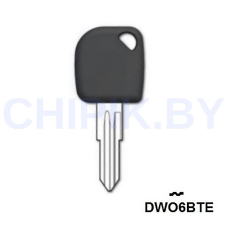 Заготовка авто ключа Дэу DAE-6.P DW3P DWO6BTE КНР под чип