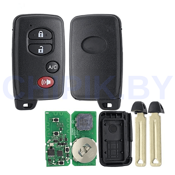Пульт KEYDIY TIB03-4, 3 кнопки, паника, А/С, с чипом 8A 4D, для KD-X2, KD MAX, KDX4