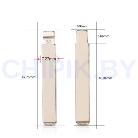 Лезвие СИТРОЕН, ПЕЖО, РЕНО, ОПЕЛЬ, СМАРТ 58 VA2