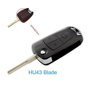 Ключ Опель Астра, Корса, Инсигния выкидной корпус под переделку