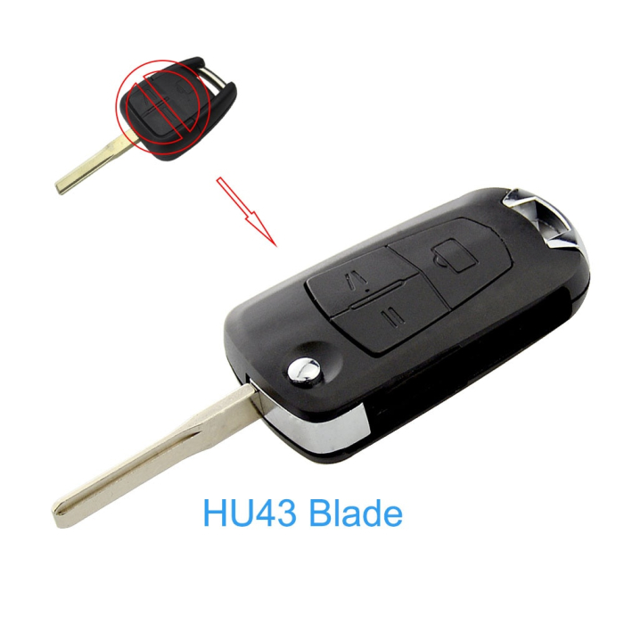 Ключ Опель Астра, Корса, Инсигния выкидной корпус под переделку