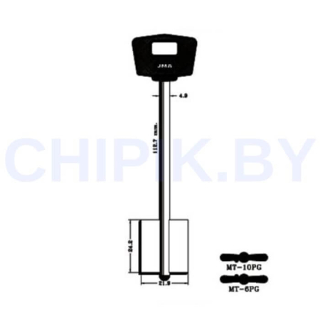 Заготовка ключа Моттура MOTTURA  MTR10DP MT-10PG MTNCP/MTNCBP 2MO8RP165 Заготовка ключа Моттура MOTTURA  MTR10DP MT-10PG MTNCP/MTNCBP 2MO8RP165