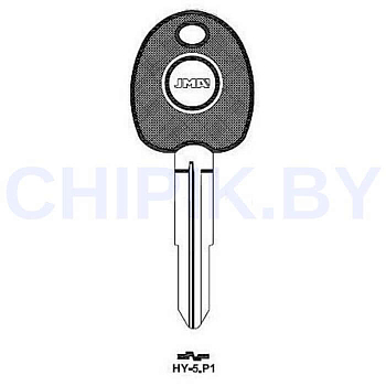 Заготовка авто ключа Киа, Хендай HY-5.P1 HYN6P HYN10 Европа под чип