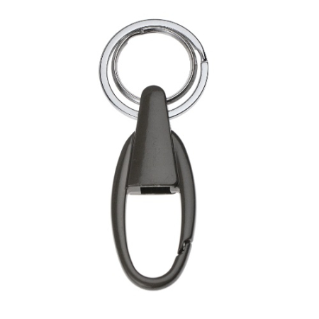 Карабин овальный с двумя кольцами для ключей