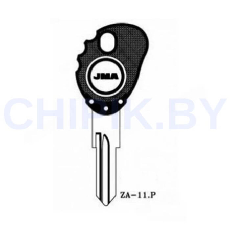 Заготовка авто ключа Фиат, Ивеко ZA-11P ZD24R Европа под чип