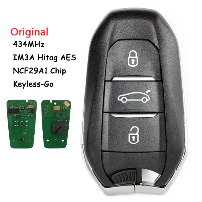 Ключ Пежо 5008, 508 смарт корпус с платой Ключ Пежо 5008, 508 смарт корпус с платой