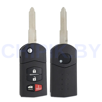 Ключ Мазда 5, 6, MX-5, CX-9 выкидной корпус Ключ Мазда 5, 6, MX-5, CX-9 выкидной корпус