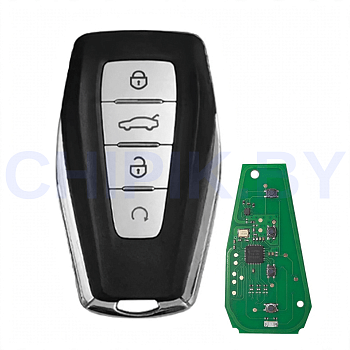Пульт KEYDIY ZB69-4 Chery, Jetour стиль, 4 кнопки, автозапуск