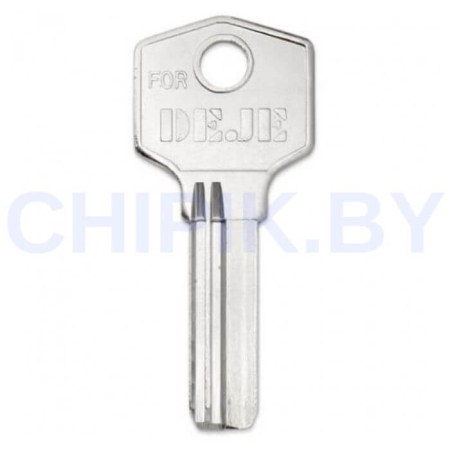 Заготовка ключа DEJE 2 паза (26,5-8,8-2,1)