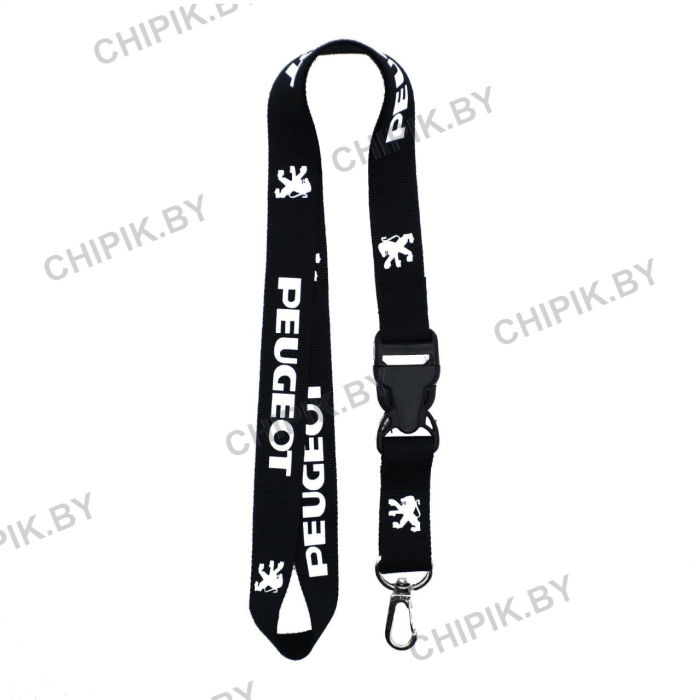 Ланьярд Пежо Черный Ланьярд Пежо Черный