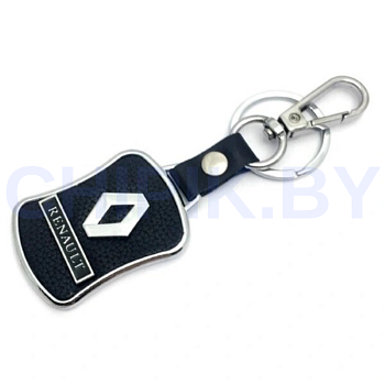Брелок Рено металл, кожа 