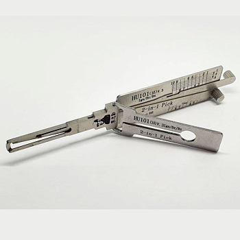 Отмычка и декодер Lishi 2 в 1 HU101 Ford Jaguar Land Rover Volvo