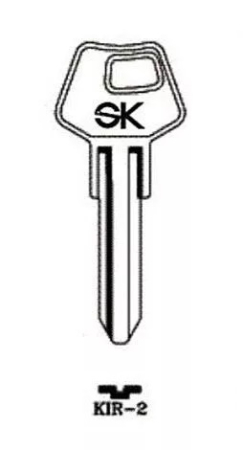 Заготовка ключа KIR-2 SEM1 VTK2 RUS-A9 Европа