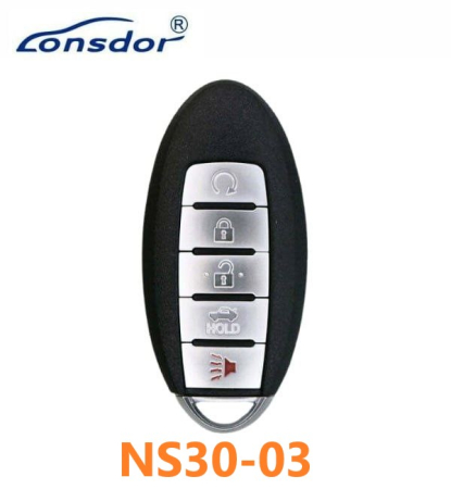 Пульт Lonsdor NS30-04 Nissan, ID46 ID47 ID4A, 5 кнопок