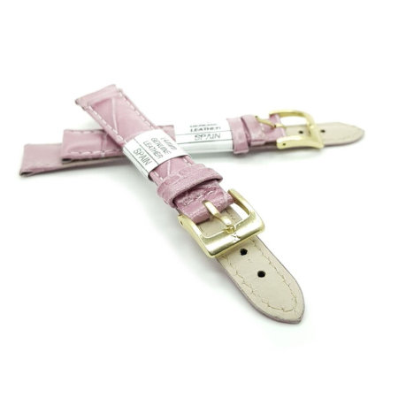 Ремешок искусственная кожа 14 мм, Розовый