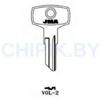 Заготовка авто ключа Вольво, ГАЗ VOL-2 GZ1 GZ10 GZ1 Европа металл