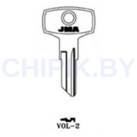 Заготовка авто ключа Вольво, ГАЗ VOL-2 GZ1 GZ10 GZ1 Европа металл