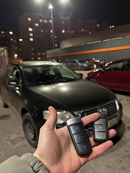 Фольксваген Пассат Б6 изготовление дубликата чип ключа зажигания