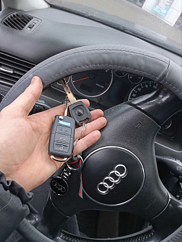 Ауди А6 С5 изготовление дубликата чип ключа зажигания
