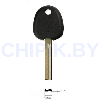 Заготовка ключа HY-19P5, HYN17RB, KIA8RP181 Европа пластик