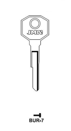Заготовка ключа BUR-7 BUR5 BRG13 BG12 Европа