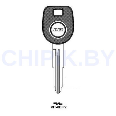 Заготовка авто ключа Митсубиси MIT-8D.P2 Европа под чип